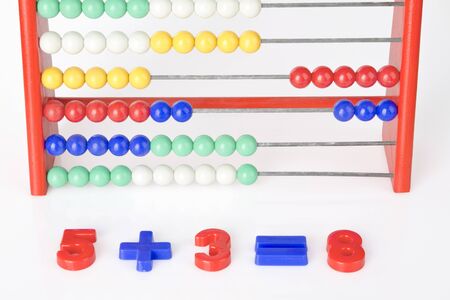 close-up of an addition with abacus
