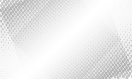 Halftone white light & grey background. vector design concept. Decorative web layout or poster, banner.のイラスト素材