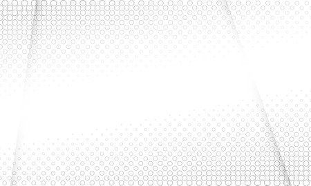 Halftone white light & grey background. vector design concept. Decorative web layout or poster, banner.のイラスト素材
