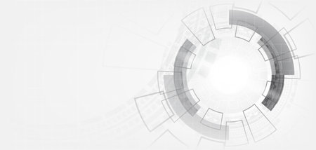 White technology abstract background. graphic design. for creative banner, poster, template.の写真素材