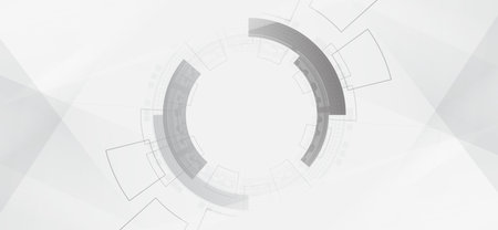 White technology abstract background. graphic design. for creative banner, poster, template.の写真素材