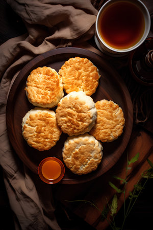 Homemade Biscuits Fresh from the Ovenの素材