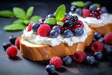 Ricotta Berry Bruschettaの素材