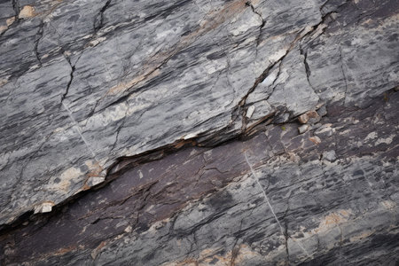Rough granite stone texture with a polished edge. Texture, background, patternの素材