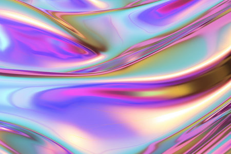 Holographic foil texture with a spectrum of colors. Texture, background, patternの素材
