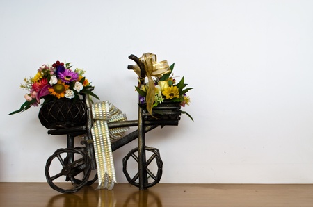 Bicycle with Flowersの写真素材