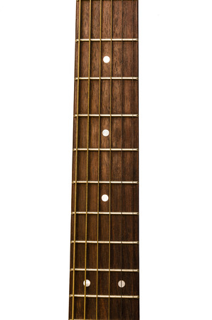 isolated image of the neck of the guitarの写真素材
