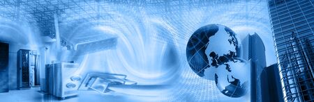 Wireless computer security theme plainの写真素材