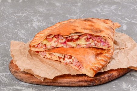 Clzone in the section is shot close-upの写真素材