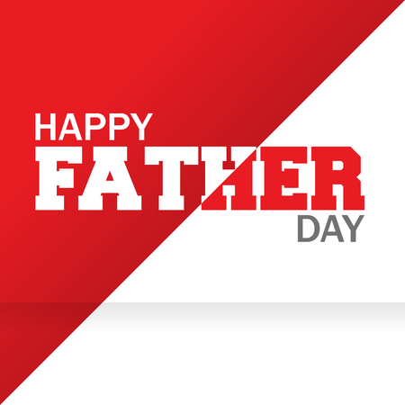 Happy father's day calligraphy 2018 concept designのイラスト素材