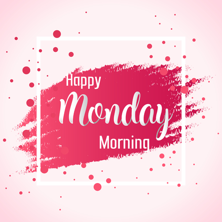 Abstract Happy Monday Morning Background illustration Vector Concept Designのイラスト素材