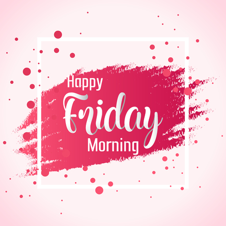 Abstract Happy Friday Morning Background illustration Vector Concept Designのイラスト素材