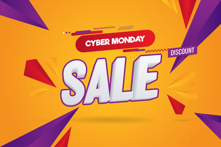 Cyber Monday Abstract Sale Vector Illustration Backgroundのイラスト素材
