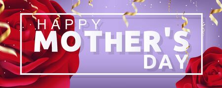 Beautiful Happy Mothers Day Vector Background Illustrationのイラスト素材