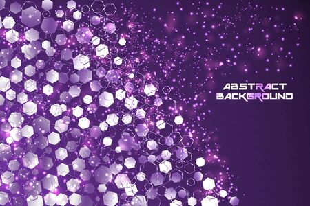 Abstract hexagonal Technology background. conceptのイラスト素材