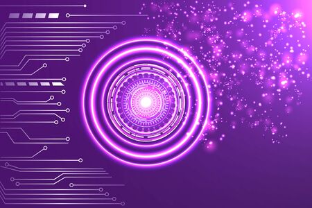Abstract circle computer technology business backgroundのイラスト素材