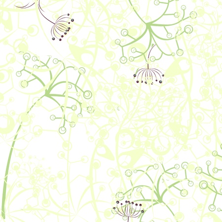 Thin pastel flowers  illustrationの写真素材