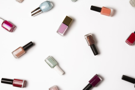 nail polishon isolated backgroundの写真素材