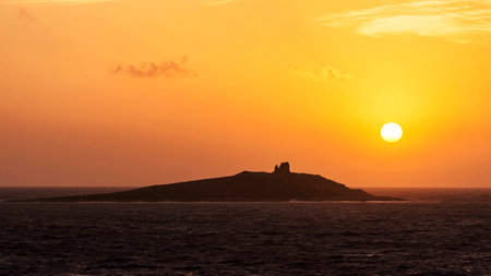 Sunset Isle of Femalesの写真素材