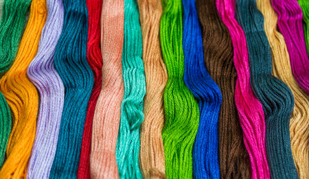 roll fabric cloth backgroundの写真素材