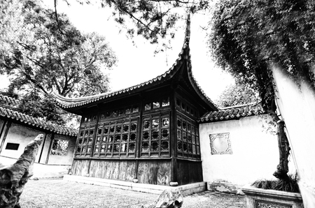 Suzhou garden architectureのeditorial素材