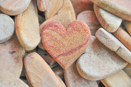 Stones heartの写真素材