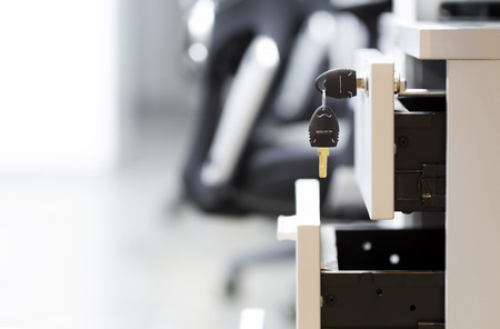 Key drawer in the officeの写真素材