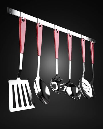 A set of kitchen tools, stainless steelの写真素材