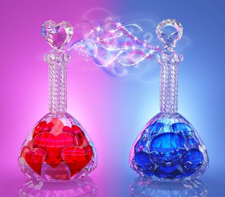 Fighting the elixir of life and poison potionsの写真素材