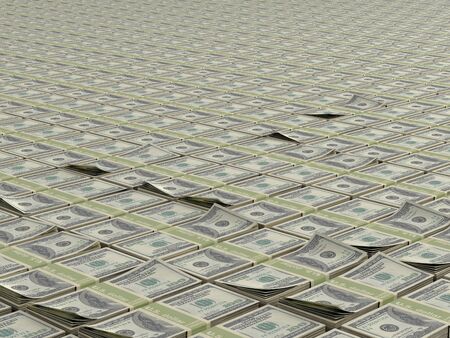 infinite field of money packsの写真素材