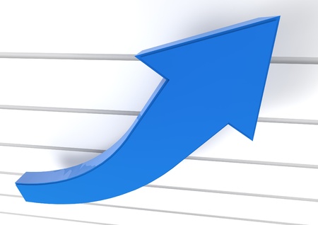 Growing arrowの写真素材