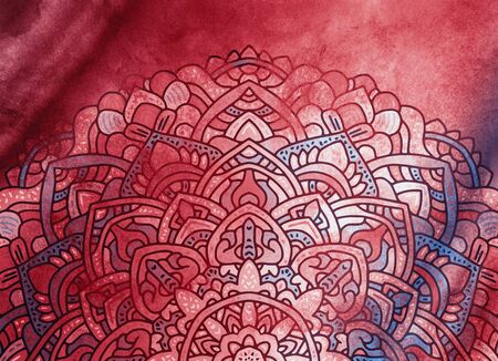 Abstract Mandala wallpaper. Textured boho design for meditative background. Made for wellness,...