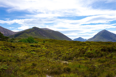Gorgeous view of Tir Nan Iolaire or the Land of Eagles on the Isle of Skye in Scotland.の写真素材