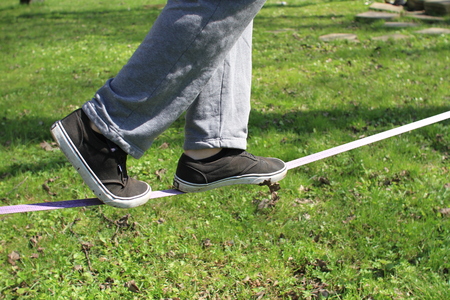 Walking on the line