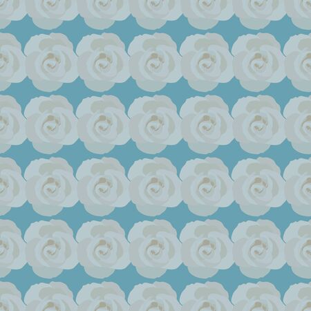 blue background Eucalyptus Rose Collection seaml stockのイラスト素材
