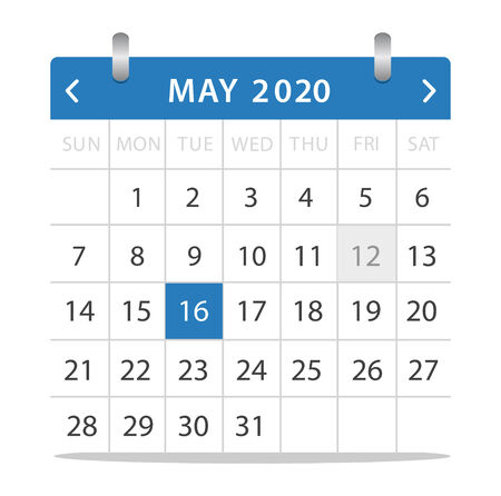 vector calendarのイラスト素材