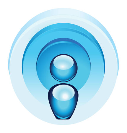 radio wave iconのイラスト素材