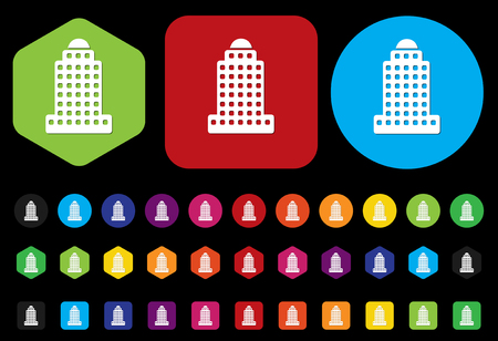 skyscraper iconのイラスト素材
