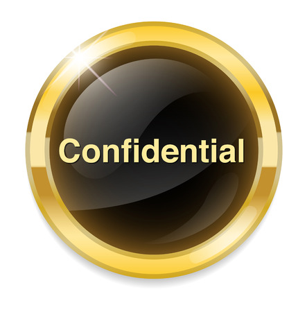 confidential top secret classified private information  buttonのイラスト素材