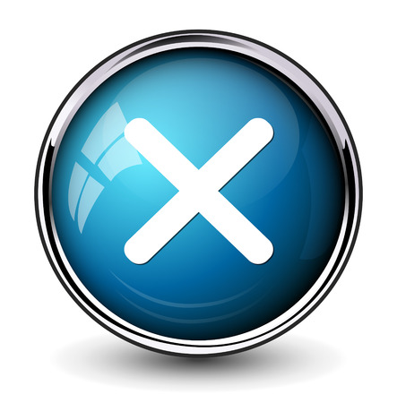 cancel  icon, delete buttonのイラスト素材