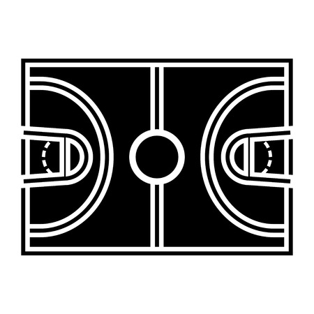 basketball court iconのイラスト素材