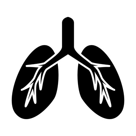 human lungs iconのイラスト素材