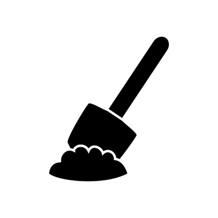 shovel in use iconのイラスト素材