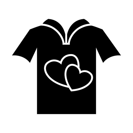 love t-shirt iconのイラスト素材