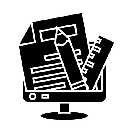 web writing tools iconのイラスト素材