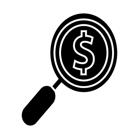 magnifier iconのイラスト素材