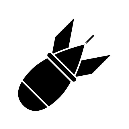 military rocket iconのイラスト素材