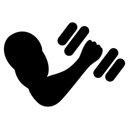 Dumbbell exercise iconのイラスト素材