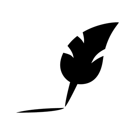 feather pen iconのイラスト素材