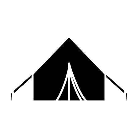 camping tent iconのイラスト素材
